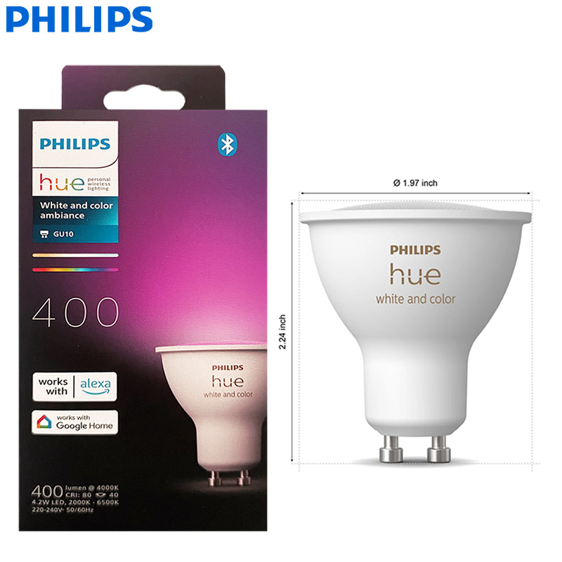Philips Bulb Hue - Умный светодиодный прожектор Philips Hue GU10,
