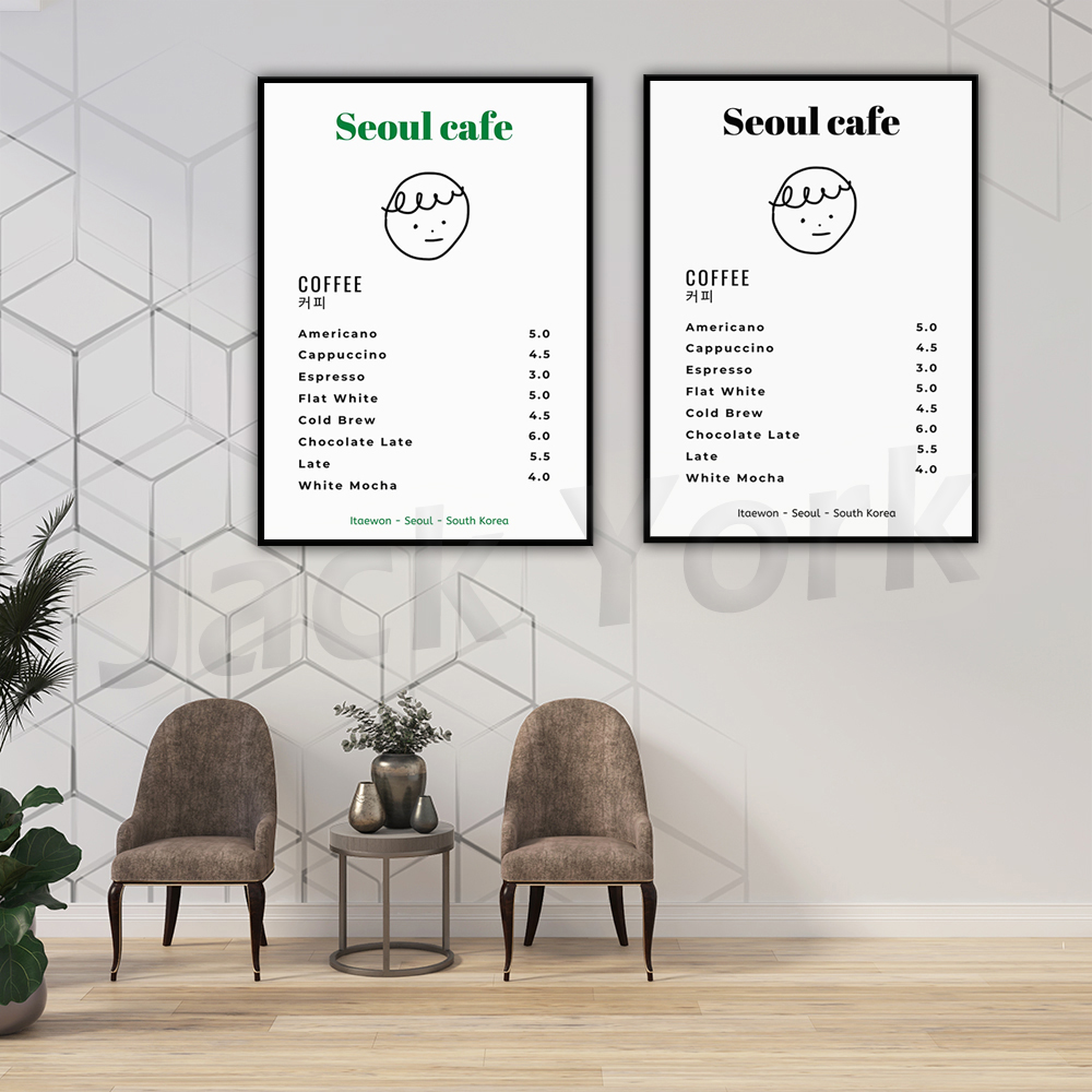 Seoul Cafe Print Wall Art Печа – обзор и цена Korean Arts And Lifestyle